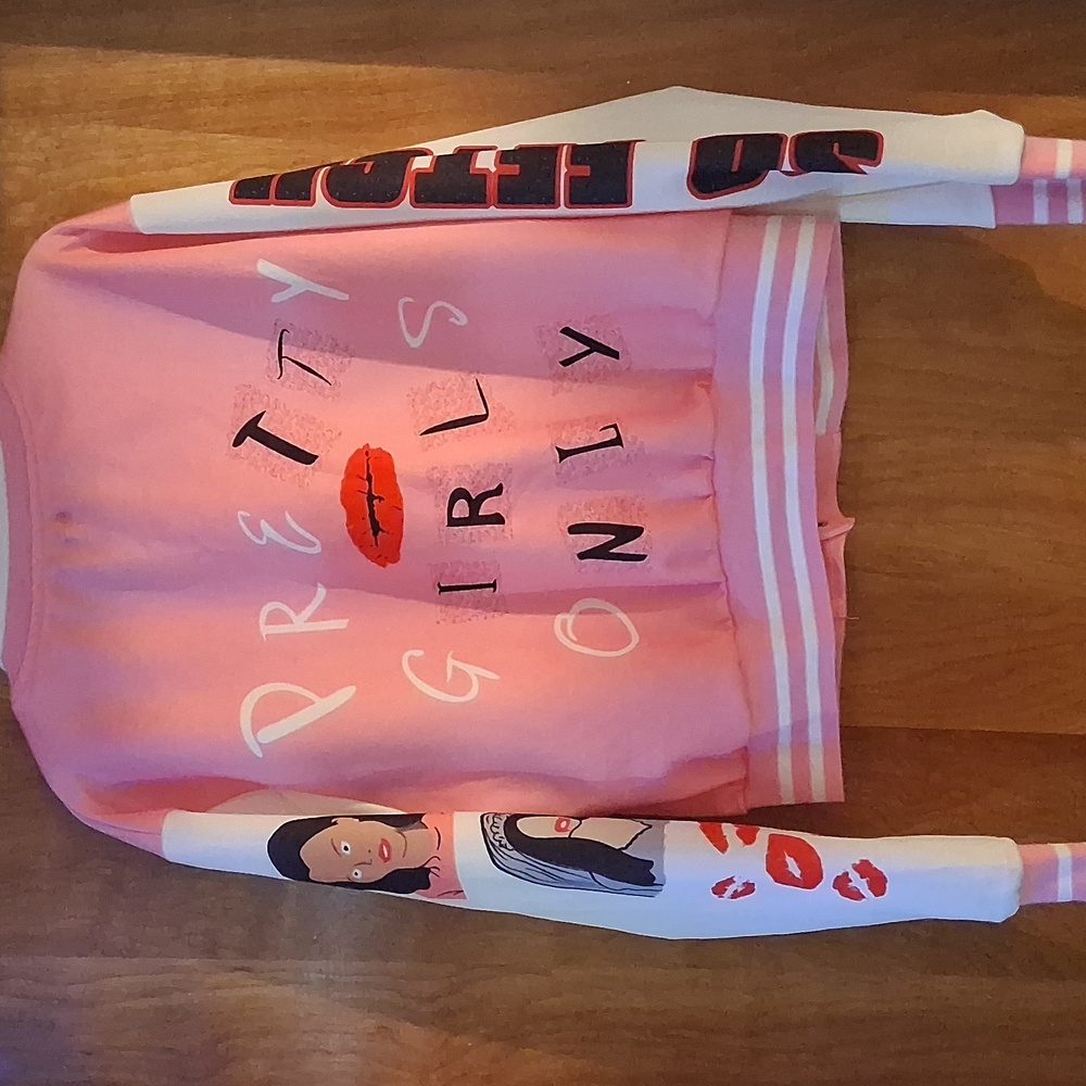 Pink Varsity Jacket. - Picture 2 of 2